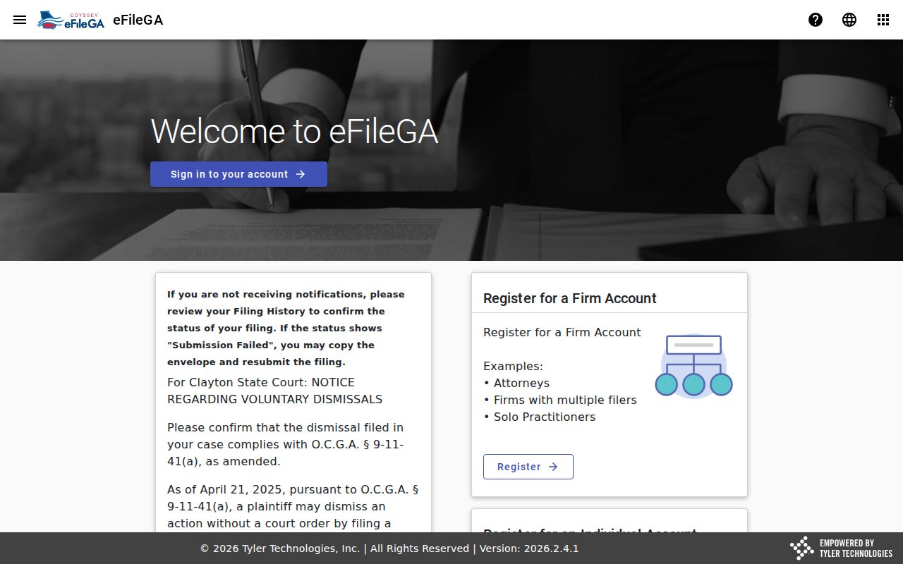 Effingham County civil docket eFileGA login