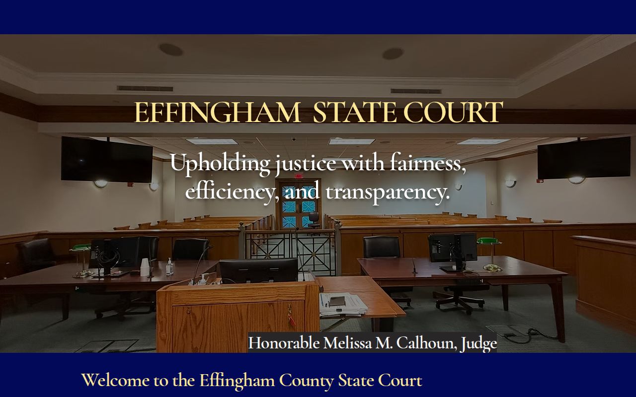 Effingham County criminal docket State Court home
