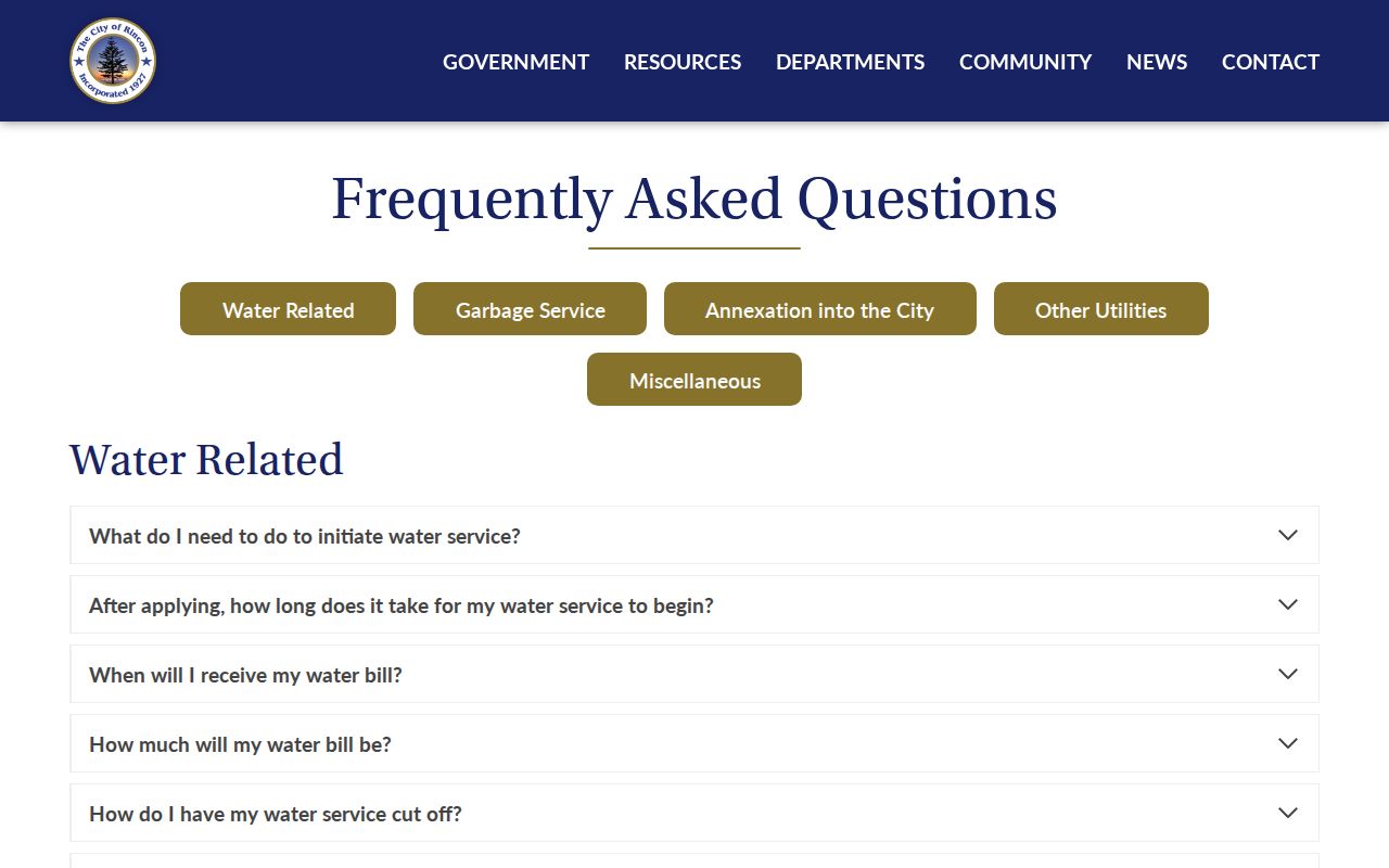 Rincon FAQ with Municipal Court session details